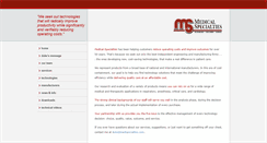 Desktop Screenshot of medspecialties.com